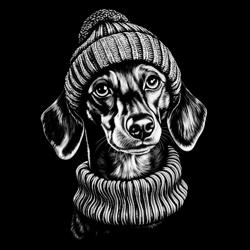 Teckel bobble chapeau chapeau teckel chien chien