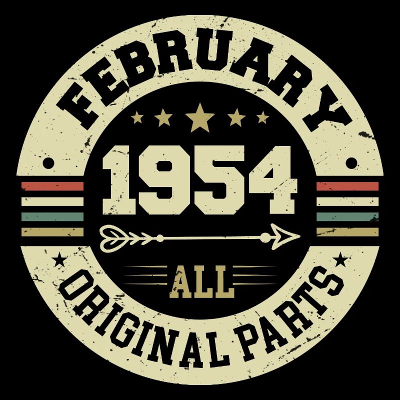 February 1954 Vintage Birthday Gift 1954