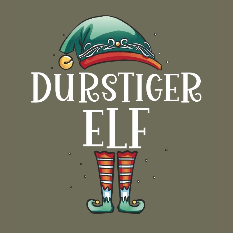 Weihnachten Partnerkostüm Durstige Elf Elfe Elfen
