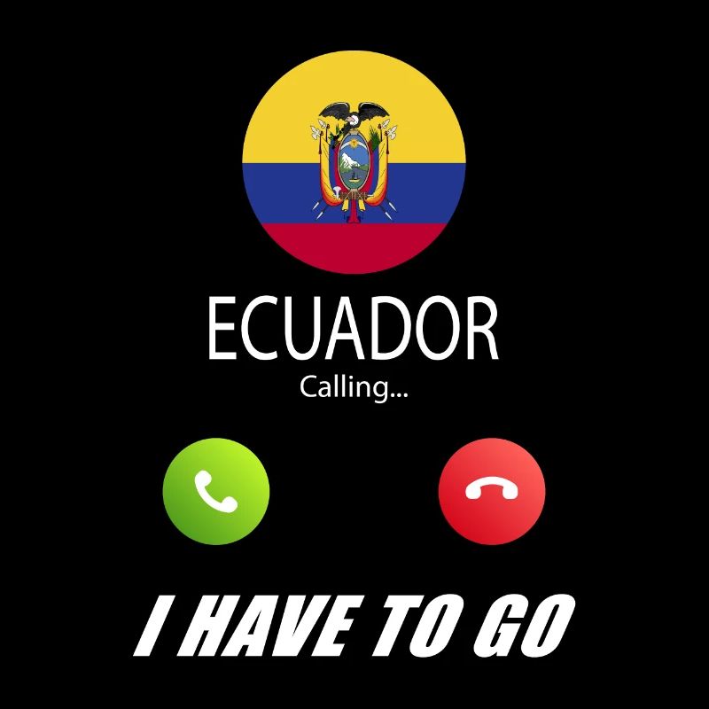 Ecuador ruft an Lusiger Flaggen Spruch