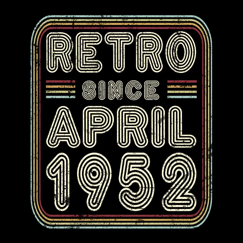 Geburtstag April 1952 Retro Geschenk