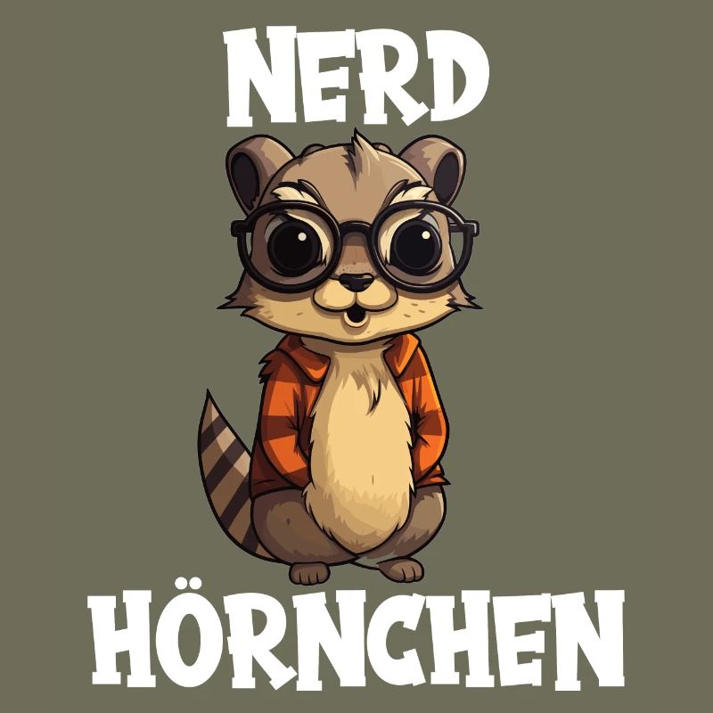 Nerdhörnchen Junge Jungen Erdhörnchen Nerdy Nerd