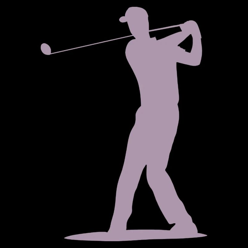 Golfer Tee Silhouette - Design pour hommes