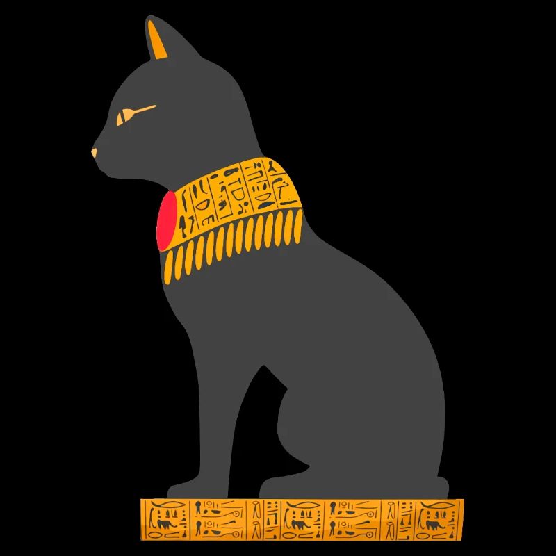 ägyptische katze sitzend