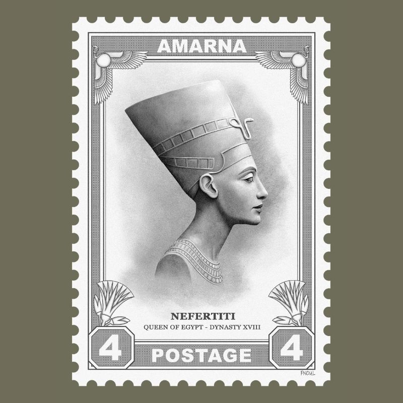 Nefertiti Stamp