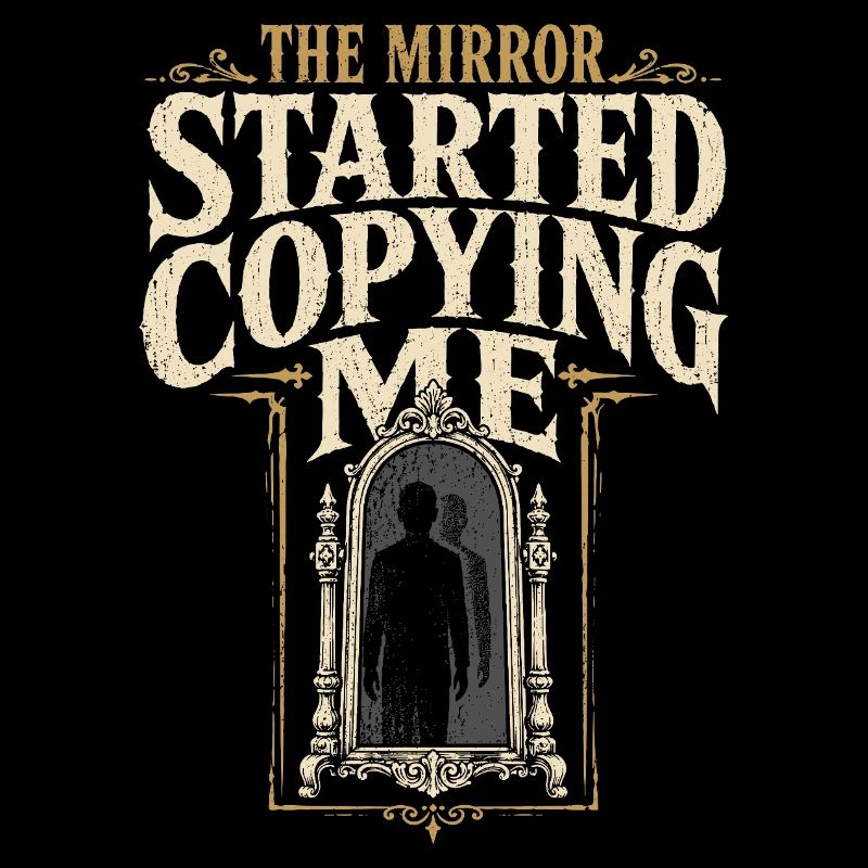 Haunted mirror, cursed mirror spirit in the mirror,