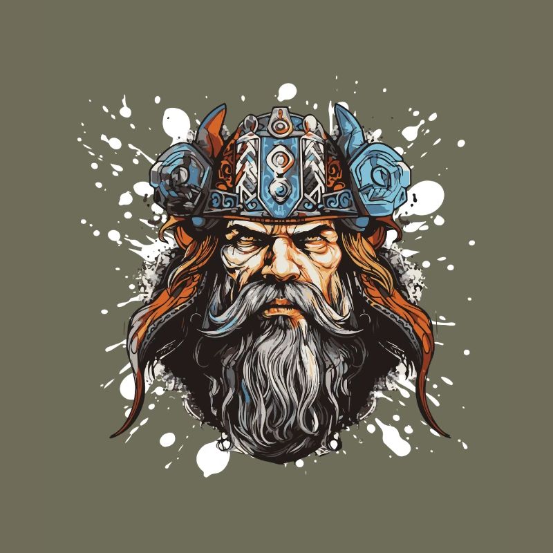 Wikinger Kopf Valhalla Krieger