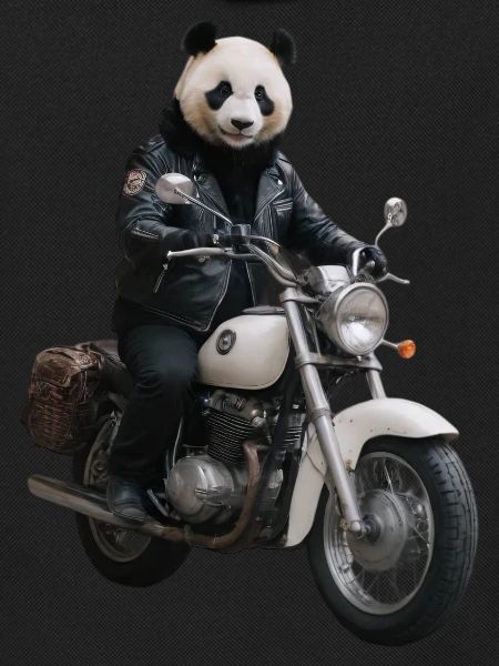 Biker Panda