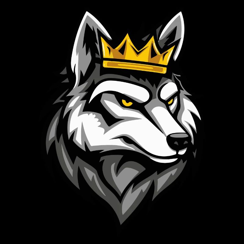 Wolf Cartoon Crown