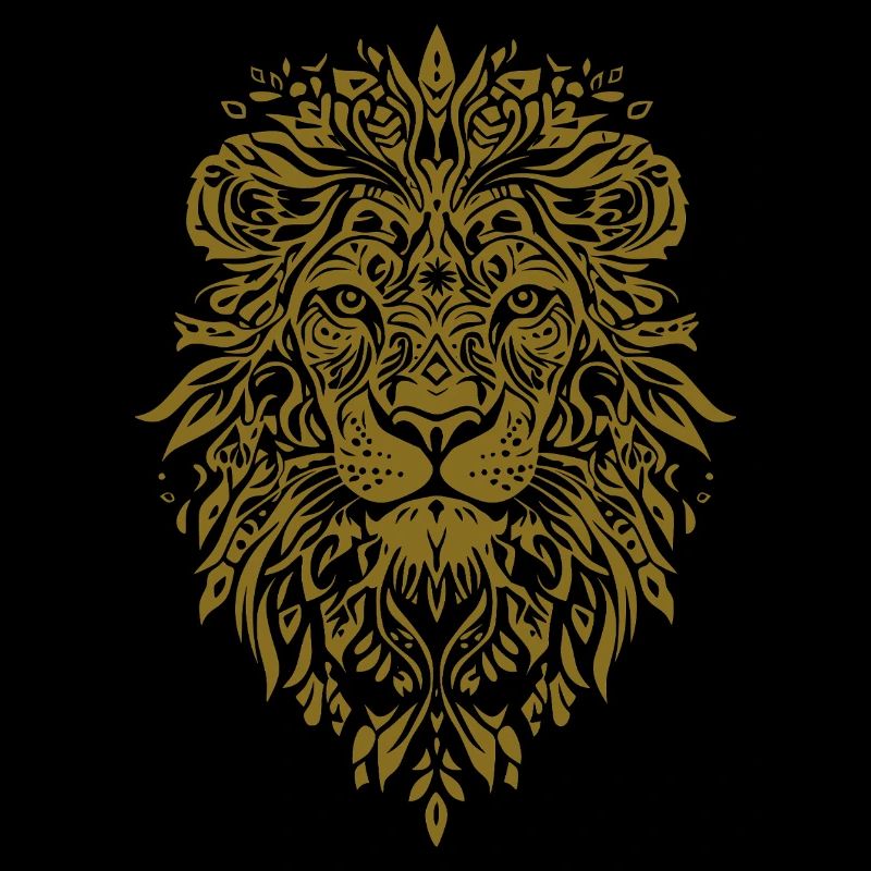 Mandala Visage de Lion