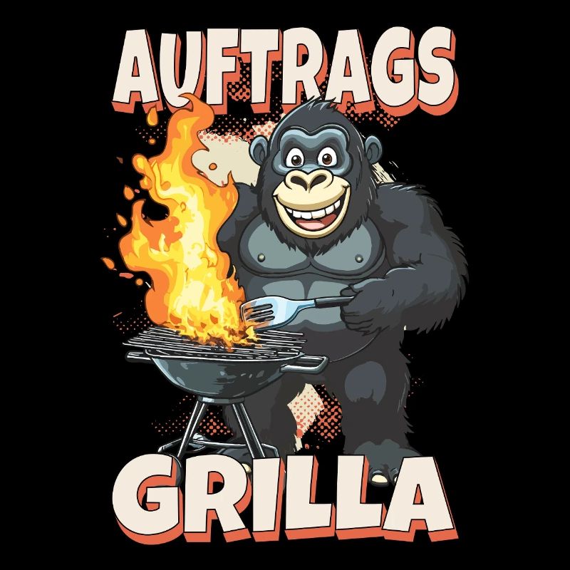 grillade grilla griller gorilla bbq dire drôle