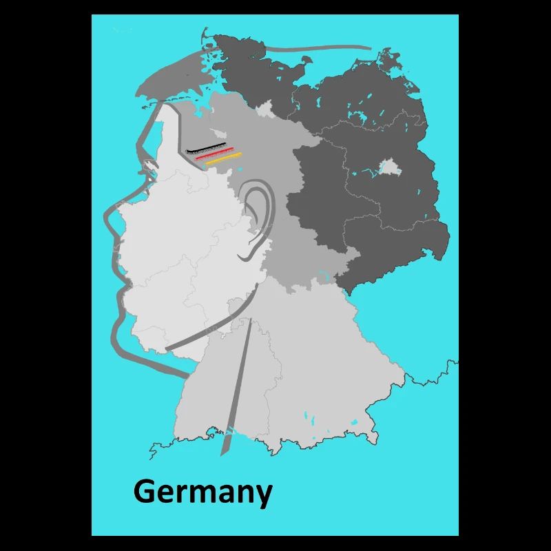 Germany Gradient Map