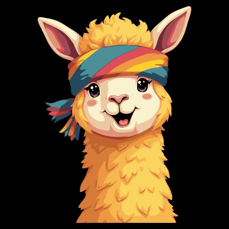 Smiling Alpaca – Cute & Fluffy