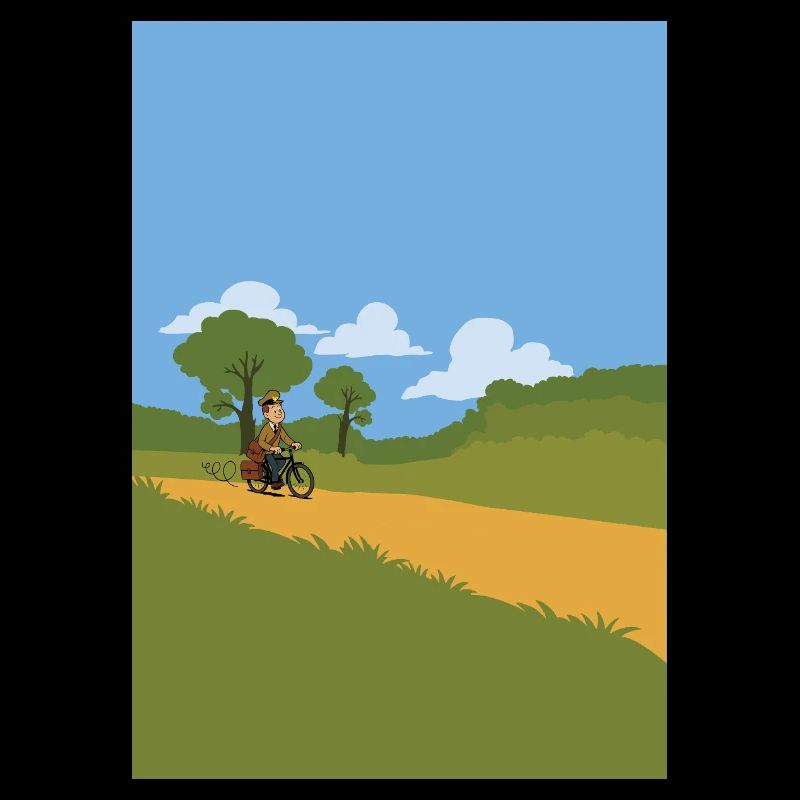 Postman on a bicycle