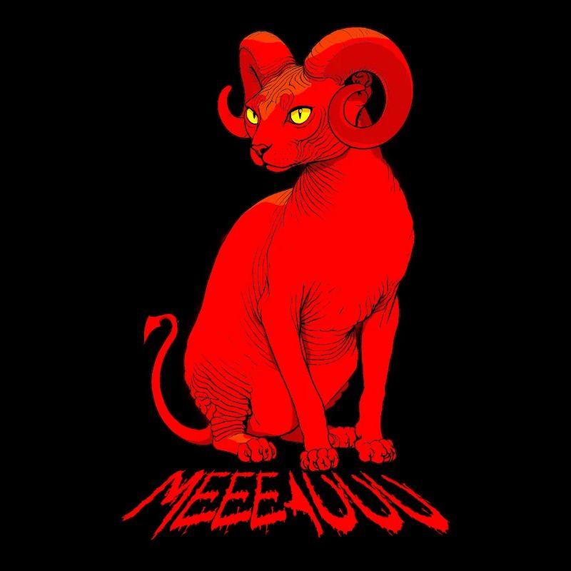 Dämonen-Sphinx-Katze: Rote Meeeauuu
