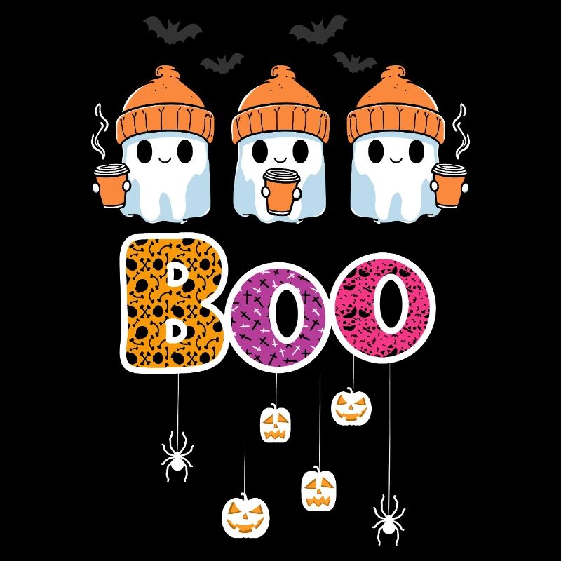 Süßer Boo Halloween Geister Süßes oder Saures