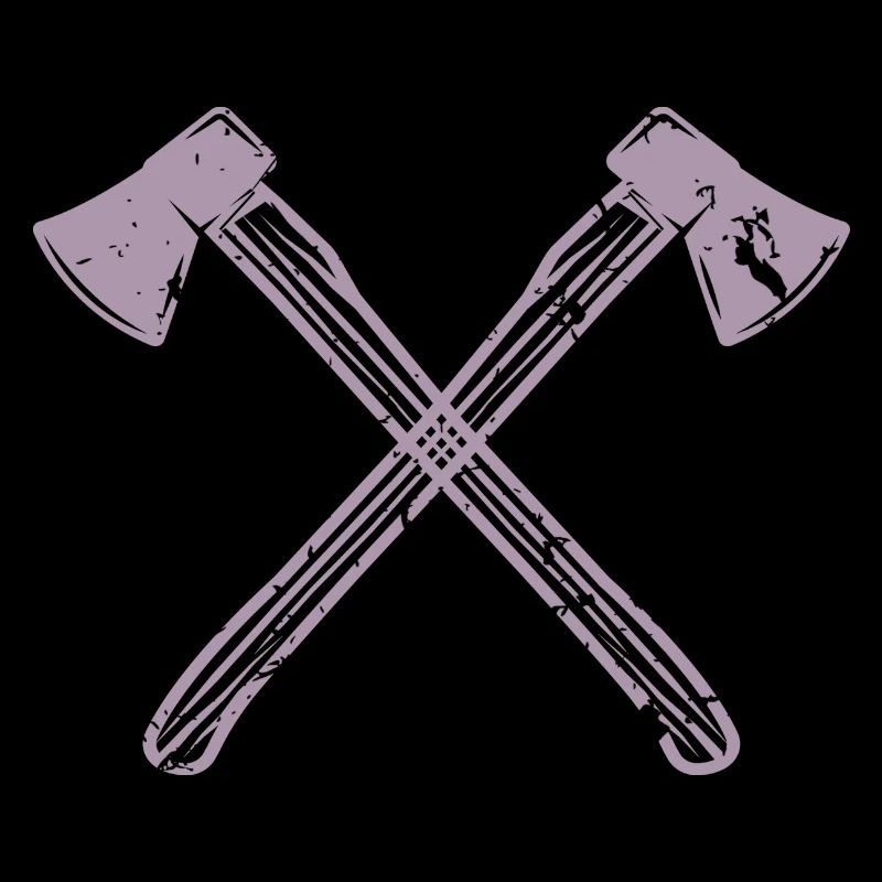 Conception de hache de style grunge - Pour les bûcherons et