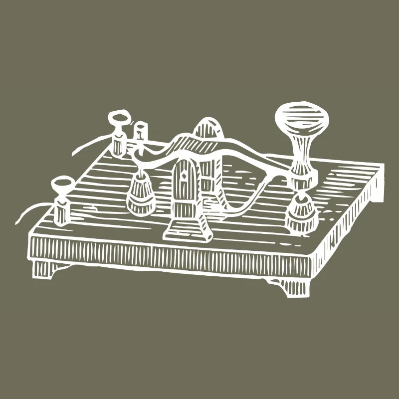 Vintage Morse Code Device, Retro Communication