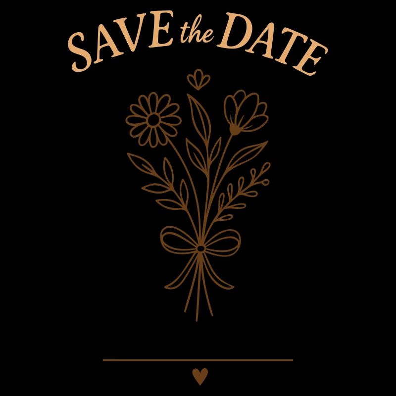 Save the Date Bouquet – Wedding 2025