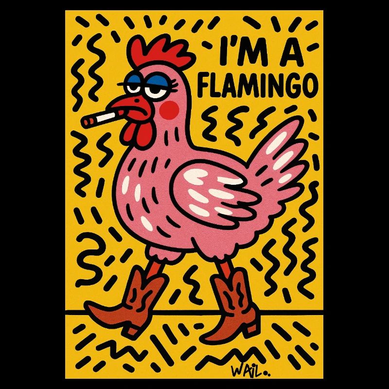 Ich bin ein Flamingo