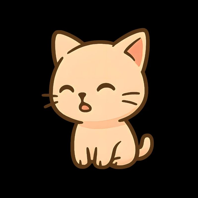 Süßes Kätzchen Kawaii