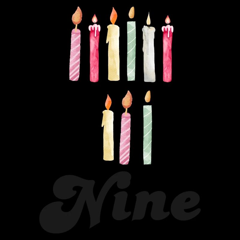 9th Anniversary Candle