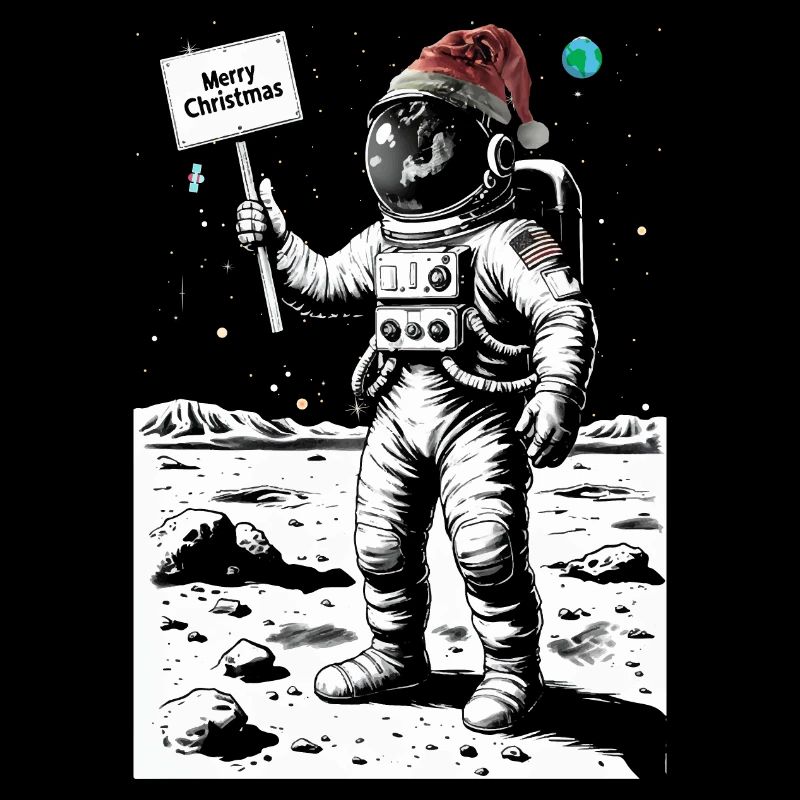 Joyeux Noël Astronaute - Vacances le lundi