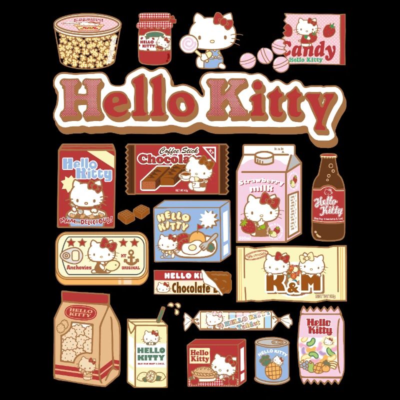 Hello Kitty Snack Collage