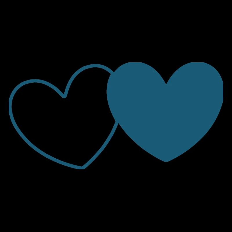 blue heart heart gift Valentine's Day couples