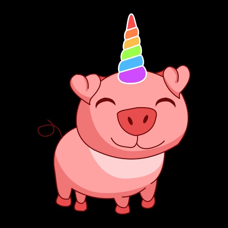Schwein Einhorn magisches Schweinchen mit Einhorn