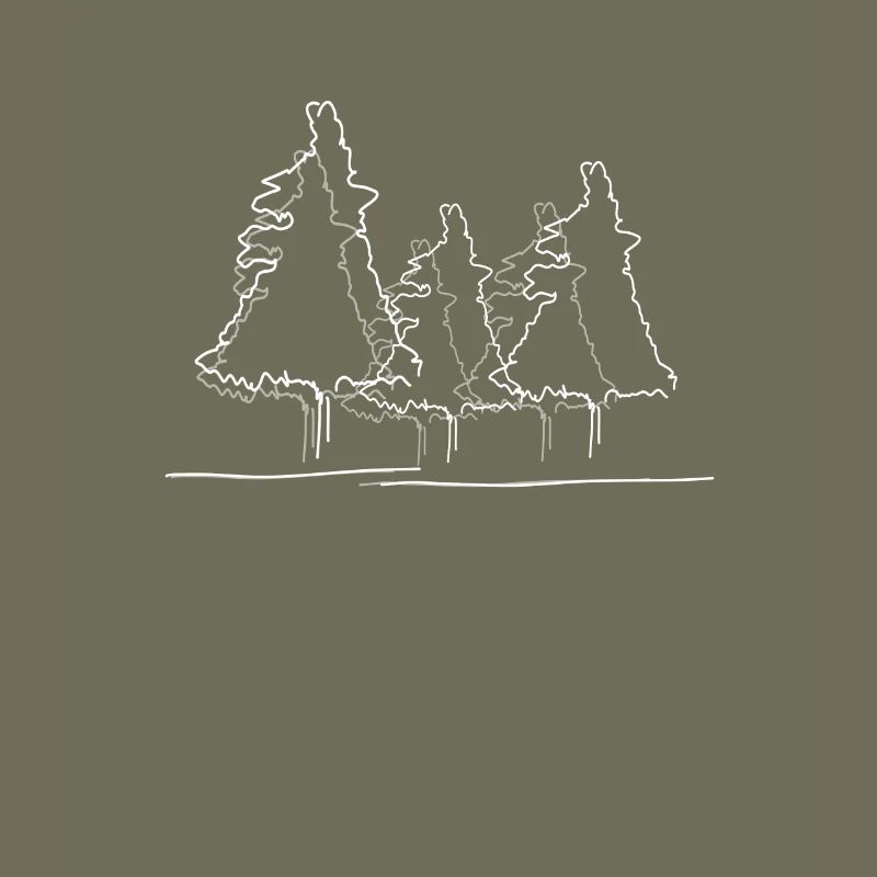 Tree Forest Lineart