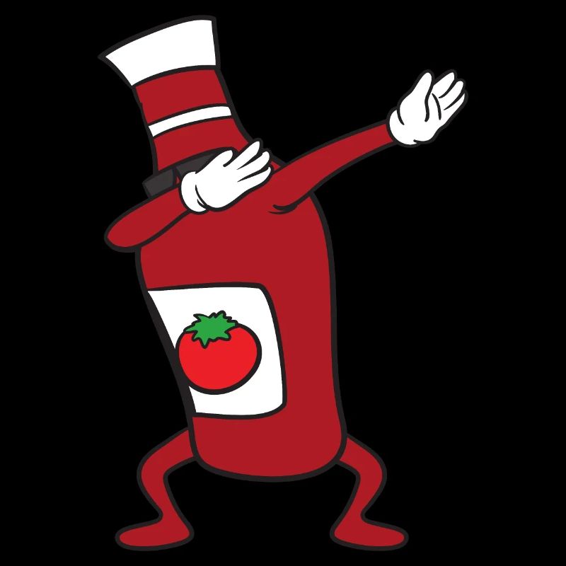 Dabbing Dab Ketchup Flasche