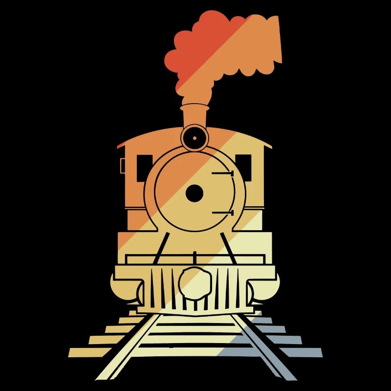 Dessin de chemin de fer Style vintage