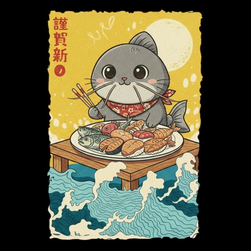 Kawaii Cats Fish