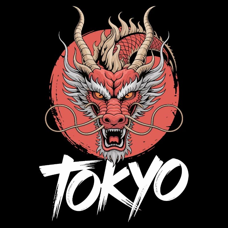 Tokyo Dragon Head Motif