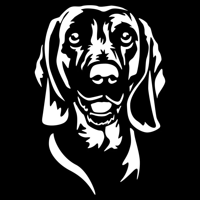 Bavarian Mountain Scent Hound Head"Black Edition"