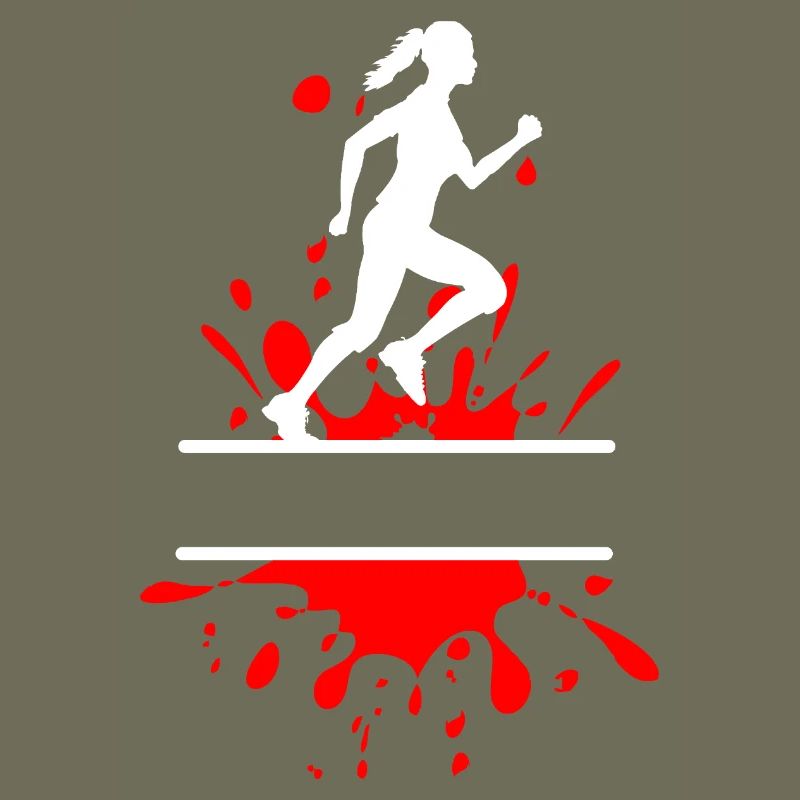 Femme Course dans la boue – Coureuse d’éclaboussures
