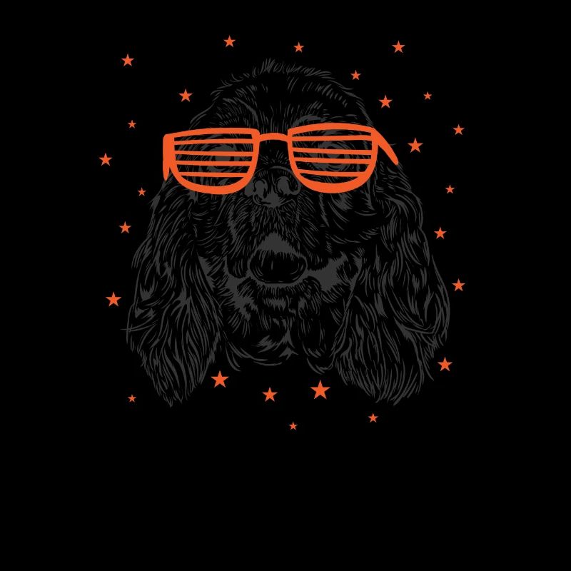 Cocker spaniel with cool sunglasses