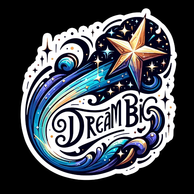 Dream Big - Sternschnuppe Illustration