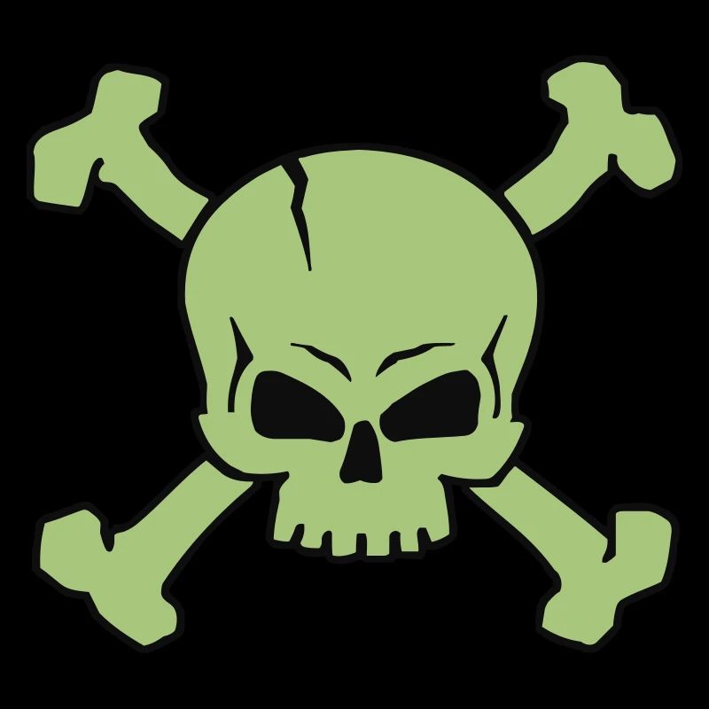 CROSSED SKULL - 2C