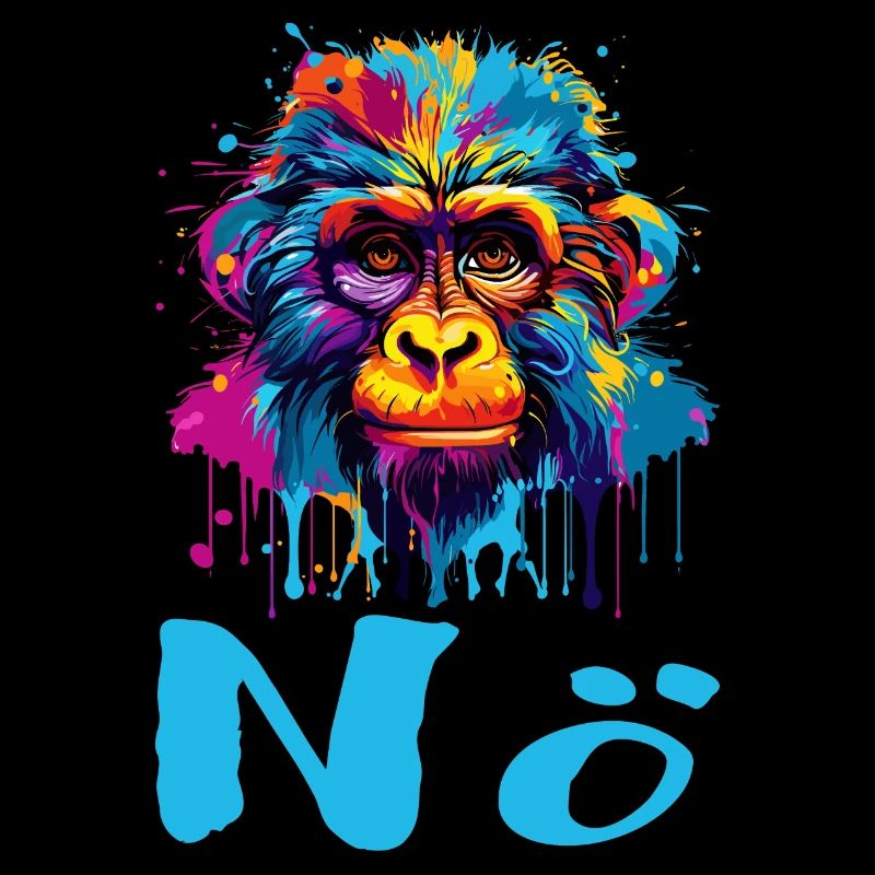 Cooler Affe "Nö"