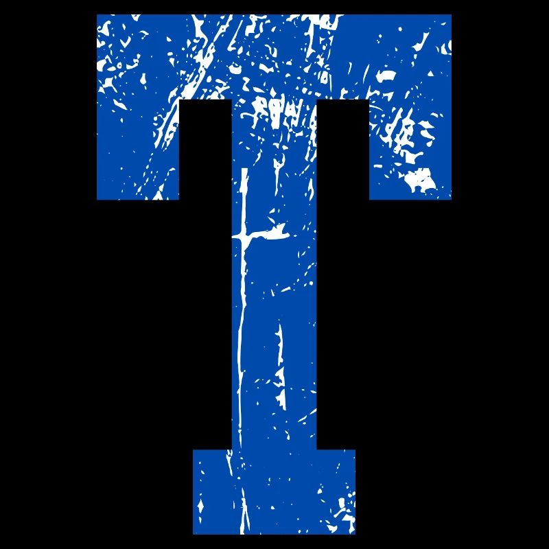 Buchstabe t Sport Retro