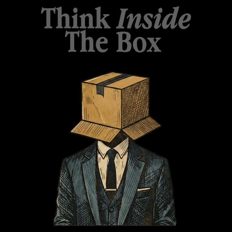 Think Inside The Box Büro Humor