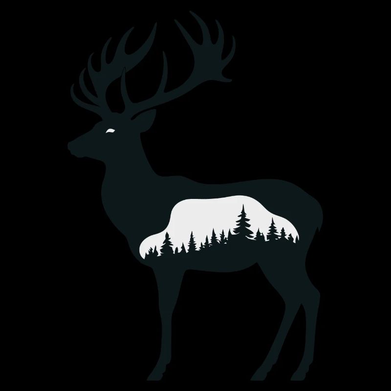 Hirsch Silhouette