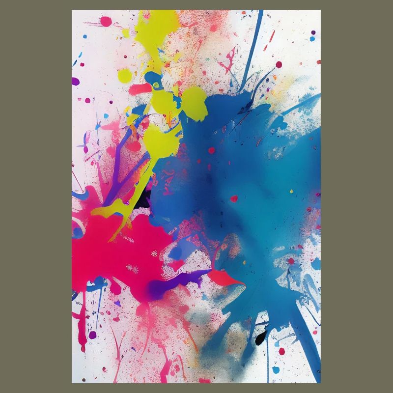 Des éclaboussures de couleur. Peinture