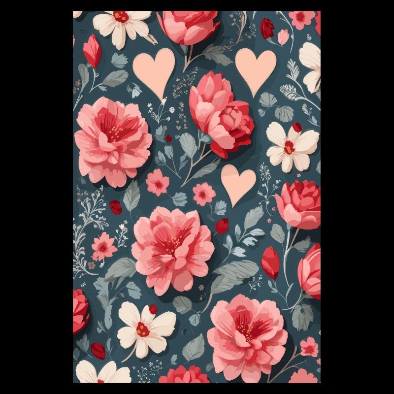Roses with hearts
