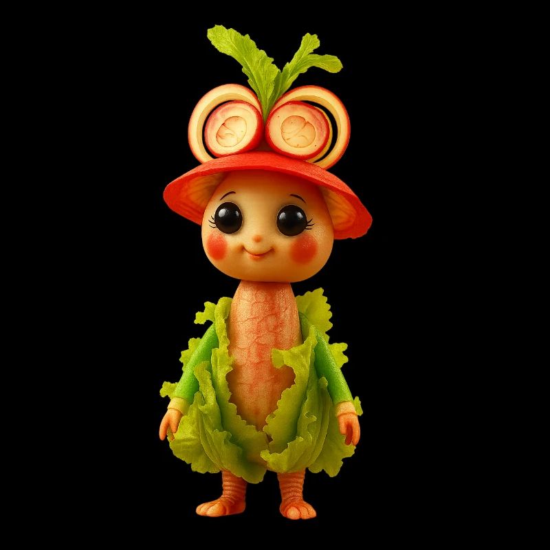 Funny vegetable figurine ideal for children