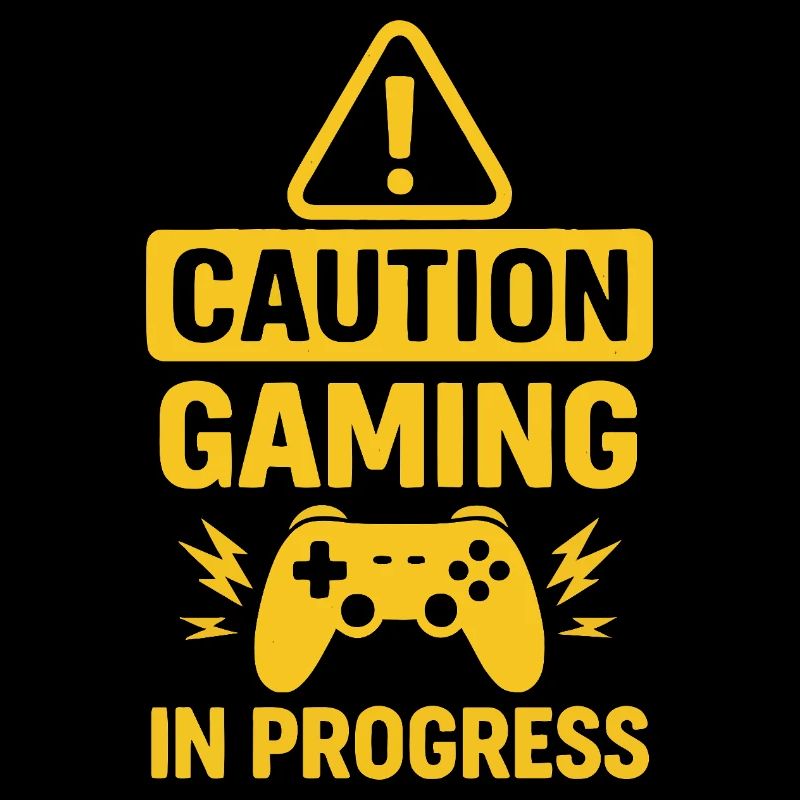 Warnung Gaming in Progress