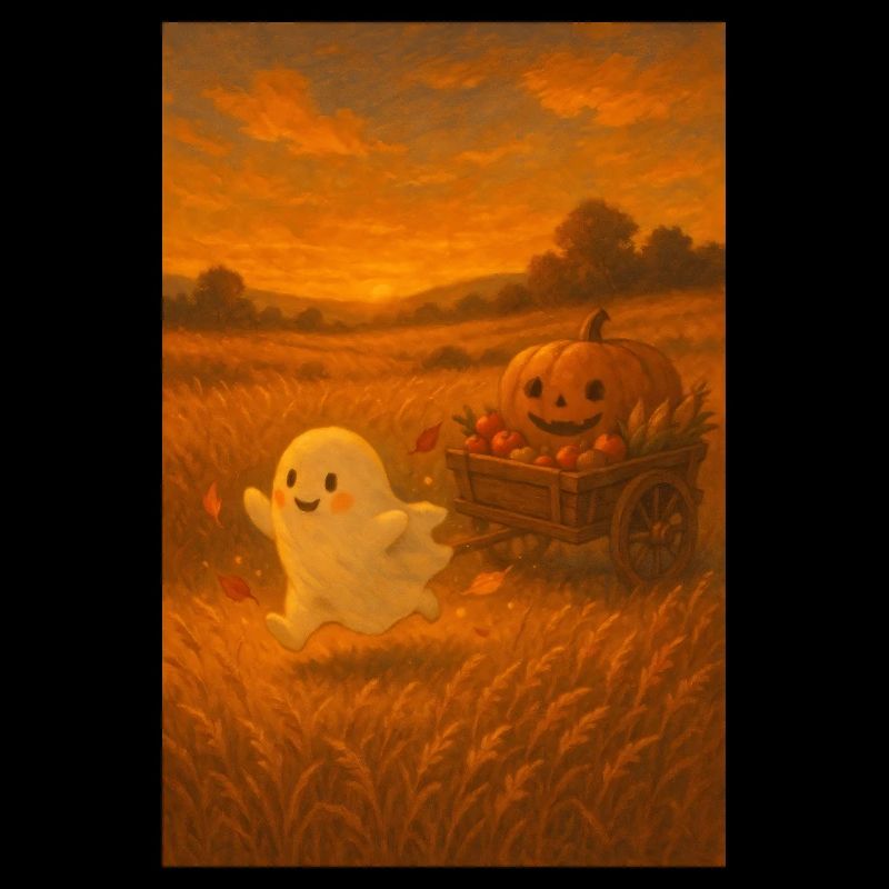 Halloween Ghost in Autumn