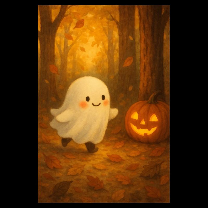 Minimalistischer Halloween Geist